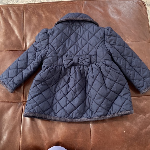 Ralph Lauren Baby Navy Quilted Coat - Picture 2 of 4